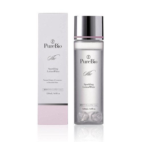 PureBio Sparkling Lotion White / Отбеливающий лосьон с кислородными нанопузырьками и витамином С