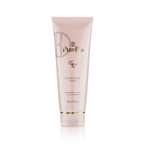 PureBio Clay Wash & Pack Treatment / Минеральная энзимная пенка-маска для лица 2 в 1