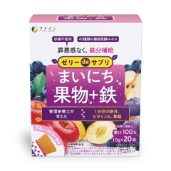 Fine Japan Everyday Fruit Jelly + Iron / Фруктовое желе с растительными ферментами и железом (без сахара)