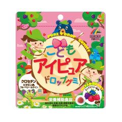 Unimat Riken Children's Eye Pure Drop Gummy / Витамины для повышения зрительной функции у детей 