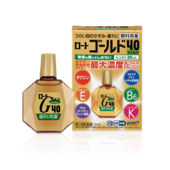 ROHTO Gold 40 / Возрастные глазные капли от усталости с хондроитином (индекс свежести 0)