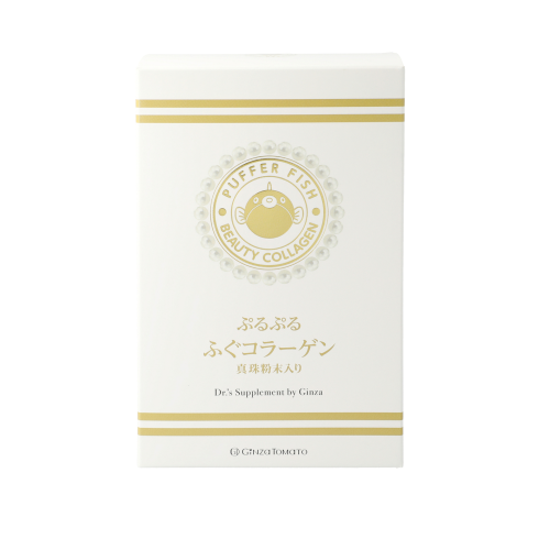 Коллагеновое желе из рыбы фугу и с жемчужным порошком / Ginza Tomato Puffer Fish Beauty Collagen