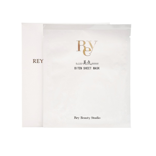 Rey Earthling Biten Sheet Mask / Фито-маска для точеного овала лица с креплением на ушах, 1 шт
