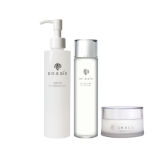 Dr.Soie Set 1: Dr.Soie Mild Cleansing Gel, Dr.Soie Saibow  Lotion , Dr.Soie Saibow Cream 