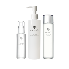 Dr.Soie Set 5: Dr.Soie Mild Cleansing Gel, Dr.Soie Saibow  Lotion, Dr.Soie Saibow Emulsion 
