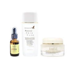 набор Raise с утюжком (Re-Cell Moisture lotion, Raise solution EX100, Raise Perfect One Cream) 