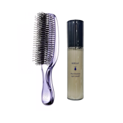 Sculp brush 1 (Sculp brush world premium  LONG Расчёска violet, Cosmec KERA Heat Emulsion super smooth)