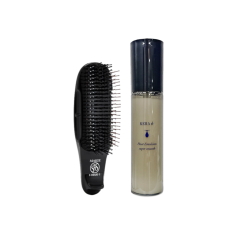 Sculp brush 3 (Sculp brush world premium  SHORT  короткая Расчёска CURE BLACK, Cosmec KERA Heat Emulsion super smooth)