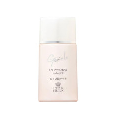 Омолаживающая солнцезащитная база под макияж / HERMOSA SERIEUX Geniale UV Protection SPF 28+/PA++ (nudie pink)