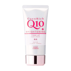 Kose Coenrich Q10 Tone Up Hand Cream / Тонизирующий крем для рук с осветляющим эффектом для ночного ухода 